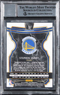 Warriors Stephen Curry Signed 2019 Select #91 Card Auto Grade 10! BAS Slabbed