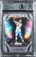Warriors Stephen Curry Signed 2019 Panini Prizm #3 Card Auto GM 10! BAS Slabbed