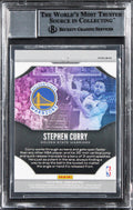 Warriors Stephen Curry Signed 2019 Panini Prizm #3 Card Auto GM 10! BAS Slabbed