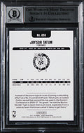 Celtics Jayson Tatum Signed 2017 Hoops Blue #253 RC Card Auto 10! BAS Slabbed