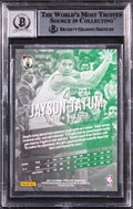 Celtics Jayson Tatum Signed 2017 Prestige #153 Rookie Card Auto 10! BAS Slabbed