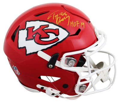 Chiefs Tony Gonzalez "HOF 19" Signed Speed Flex Full Size Helmet BAS Witnessed 2