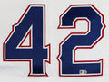 Rougned Odor Game Used Jackie Robinson Day White Majestic Flexbase Jersey MLB