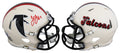 Falcons Julio Jones Authentic Signed Retro Speed Mini Helmet BAS Witnessed