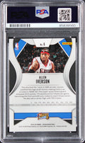 76ers Allen Iverson Authentic Signed 2019 Panini Prizm #6 Card PSA/DNA Slabbed
