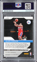 76ers Allen Iverson Authentic Signed 2018 Panini Prizm #45 Card PSA/DNA Slabbed