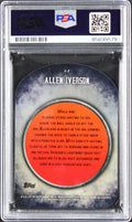 76ers Allen Iverson Signed 2024 Topps Finest X-Fractor #F-7 Card PSA/DNA Slabbed