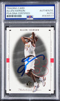 76ers Allen Iverson 1998 SP Authentic #64 Card Autographed PSA/DNA Slabbed