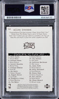 76ers Allen Iverson Signed 1997 Upper Deck Stick-Ums #S20 Card PSA/DNA Slabbed
