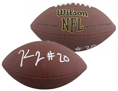 Steelers Kaleb Johnson Authentic Signed Wilson Super Grip Football BAS Witnessed