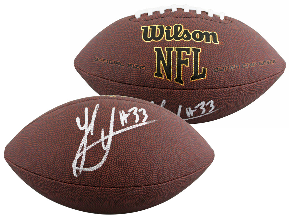 Steelers Jack Sawyer Authentic Signed Wilson Super Grip Football BAS Witnessed