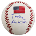 D-Backs Randy Johnson "WS MVP" Signed 2001 WS Logo OML Baseball BAS #BW88065