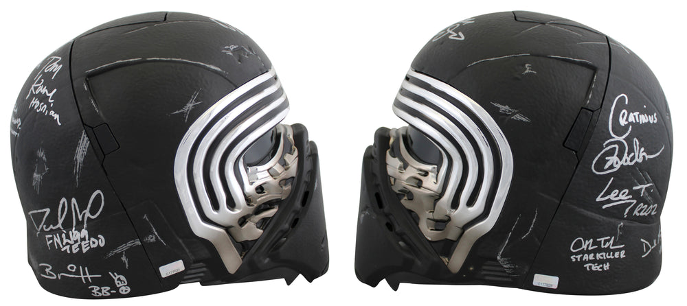 Star Wars (13) Driver, Herring, Towersey, Rose  Signed Kylo Ren FS Helmet BAS