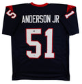 Will Anderson Jr. Authentic Signed Navy Pro Style Jersey Autographed JSA