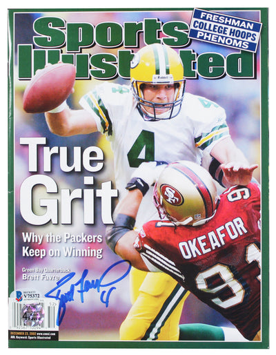 Packers Brett Favre Authentic Signed '02 Sports Illustrated Magazine BAS #V75372