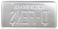 Michael Douglas Falling Down Authentic Signed D-Fens License Plate BAS Witnessed