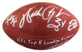NFL Leading Rushers (5) Payton Smith Sanders Signed Official Nfl Football BAS 1