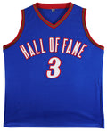 Allen Iverson Authentic Signed Blue Pro Style Jersey Autographed BAS