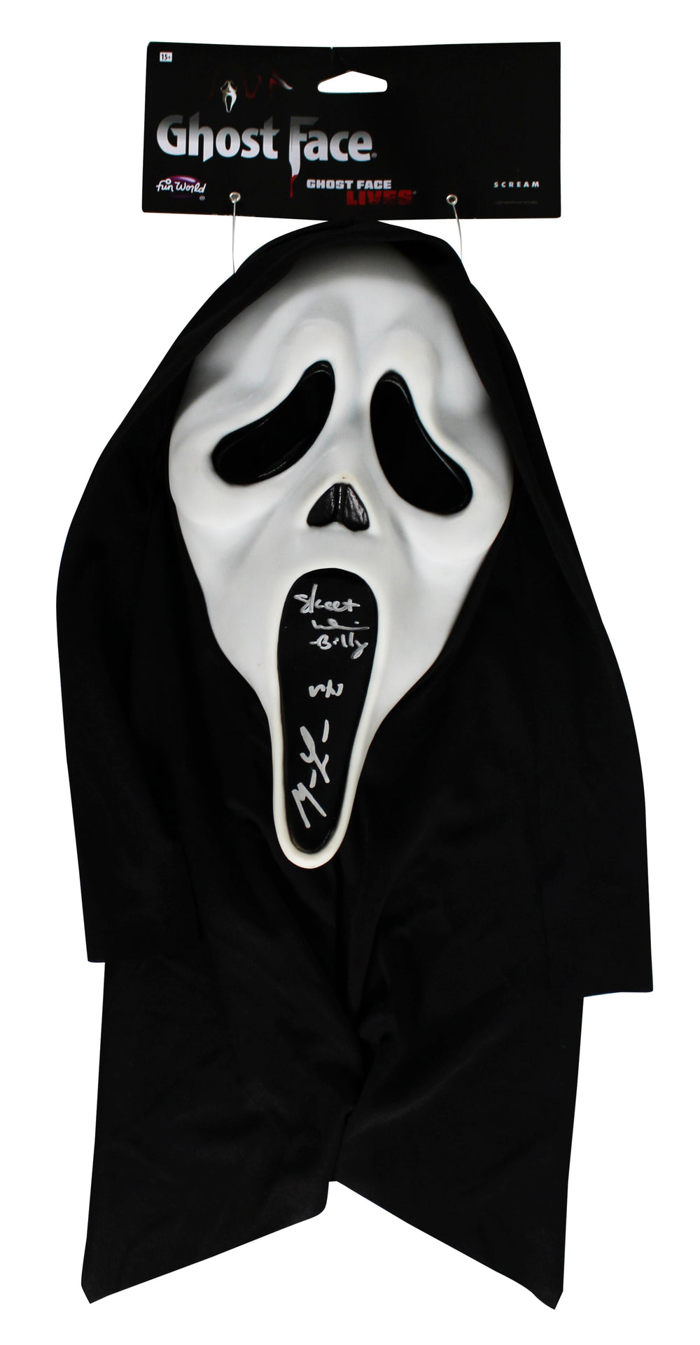 Matthew Lillard & Skeet Ulrich Scream Signed Ghostface Mask BAS Witnessed