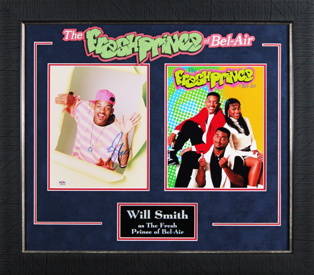 Will Smith Fresh Prince of Bel-Air Signed 8x10 Framed Photo PSA/DNA #AM10469