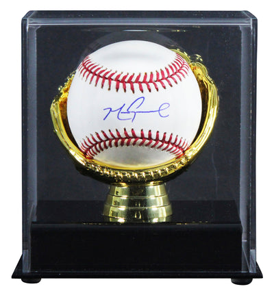 D-Backs Mark Grace Authentic Signed 2001 World Series Logo Baseball W/ Case BAS