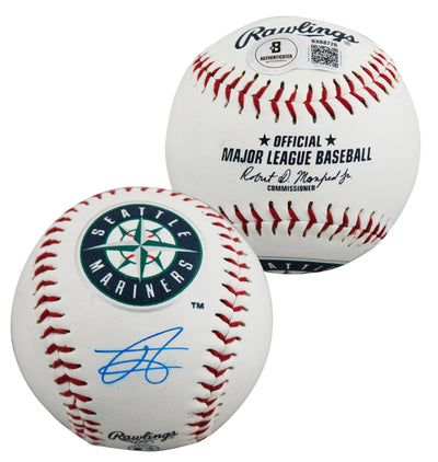 Mariners Julio Rodriguez Signed Seattle Mariners Logo OML Baseball BAS #BX68726