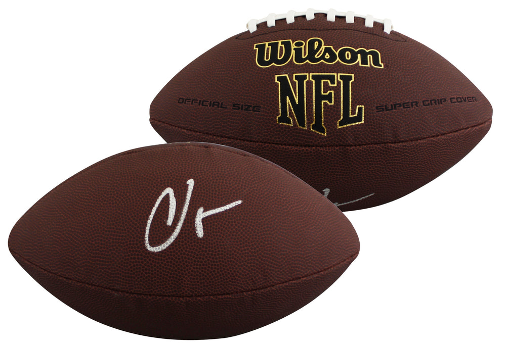 Bengals Chad Johnson Authentic Signed Wilson Super Grip Football BAS #BW88734