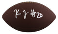 Steelers Kaleb Johnson Authentic Signed Wilson Super Grip Football BAS #BW88733