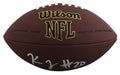 Steelers Kaleb Johnson Authentic Signed Wilson Super Grip Football BAS #BW88733