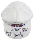 Magic Johnson & James Worthy "Finals MVP" Signed 1987-88 NBA Champions Hat BAS 2