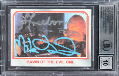 Star Wars (3) Freeborn +2 Signed 1980 SW ESB #95 Card Auto Grade 10! BAS Slabbed