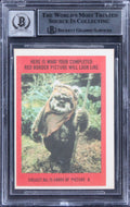 Star Wars (6) Ronzani +5 Signed 1983 SW ROTJ #33A Card Auto GM 10! BAS Slabbed