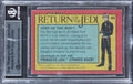 Star Wars (7) Skeaping, Henson, Holt +4 Signed 1983 SW ROTJ #44 Card BAS Slabbed