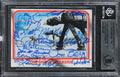 Star Wars (14) Peterson, Gawley, Dow +11 Signed 1980 SW ESB #43 Card BAS Slabbed