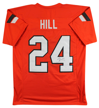 OK State Tyreek Hill Authentic Signed Orange Pro Style Jersey JSA Witness