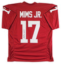 Oklahoma Marvin Mims Authentic Signed Maroon Pro Style Jersey JSA Witness