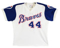 Braves Hank Aaron White Wilson Size 42 Jersey Un-signed