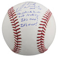Rangers Eric Nadel & Josh Sborz Signed 2023 WS Logo OML Baseball BAS Fanatics