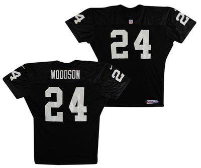 Raiders Charles Woodson Authentic Black Nike Proline Authentic Size 48 Jersey