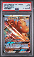 2019 POKEMON UNIFIED MINDS DRAGONITE GX #152 PSA 9