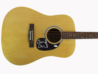 Mike McCready Pearl Jam Authentic Signed Natural Acoustic Guitar PSA #AB83864