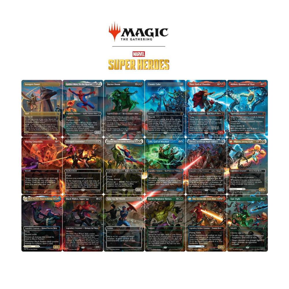 Magic The Gathering Marvel Super Heroes - NORMAL Clash for the Cosmic Cube 18 Card Scene Set (PRE-ORDER JULY 15)