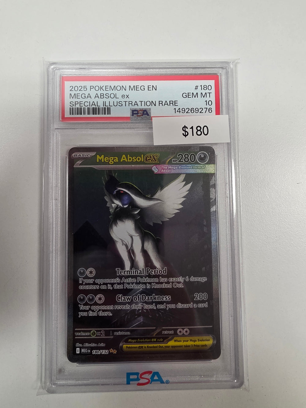 Pokemon Mega Absol ex 180/132 PSA 10
