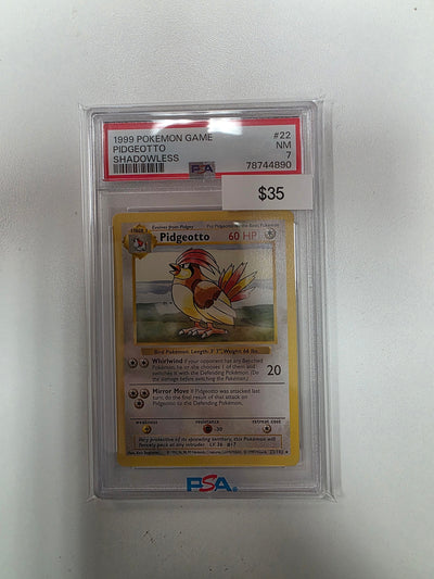 Pokemon Pidgeotto Shadowless 22/102
