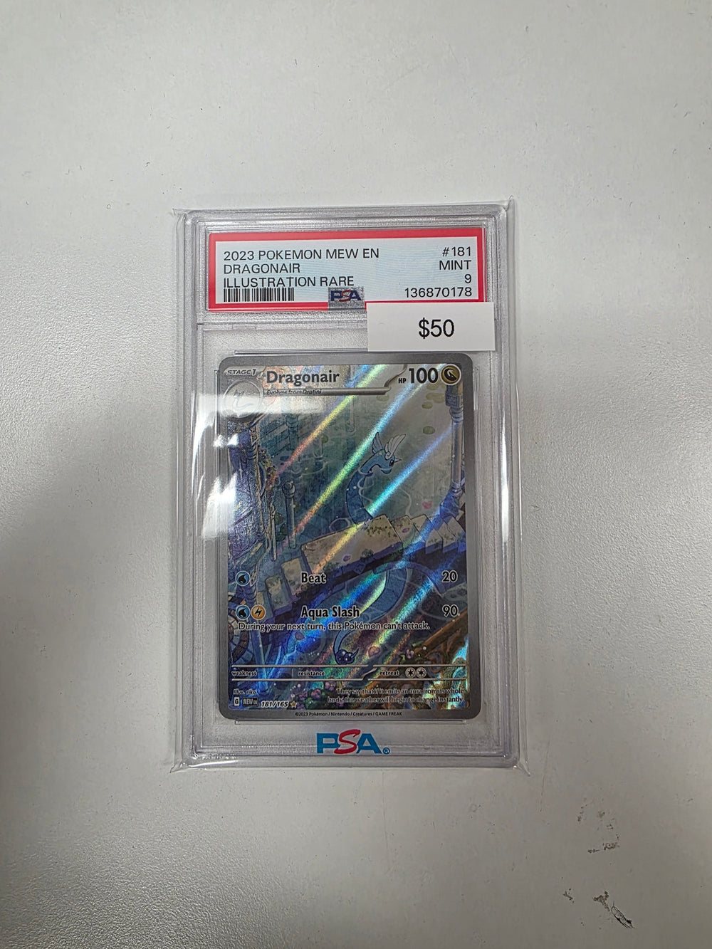 Pokemon Dragonair PSA 9 181/165