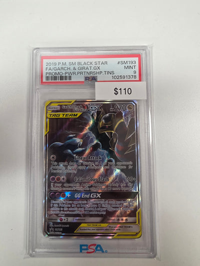 Pokemon Garchomp & Giratina GX SM193 PSA 9