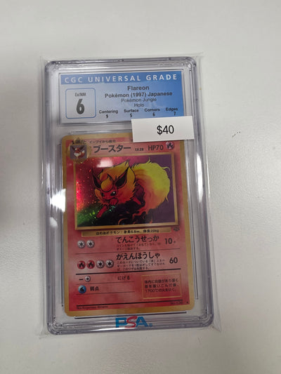Pokemon Japanese Flareon 136 CGC 6