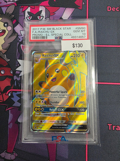 Pokemon Raichu GX SM90 PSA 10