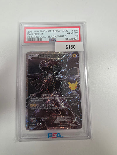 Pokemon Zekrom Celebrations 114/114 PSA 10