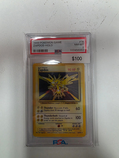 Pokemon Zapdos Holo 16/102 PSA 9